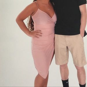 Light pink cocktail dress